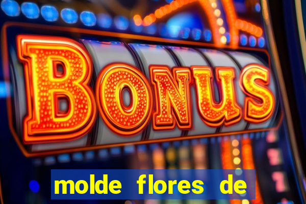 molde flores de papel para imprimir